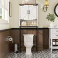 Over The Toilet Storage Cabinet with Adjustable Shelf, White N126
