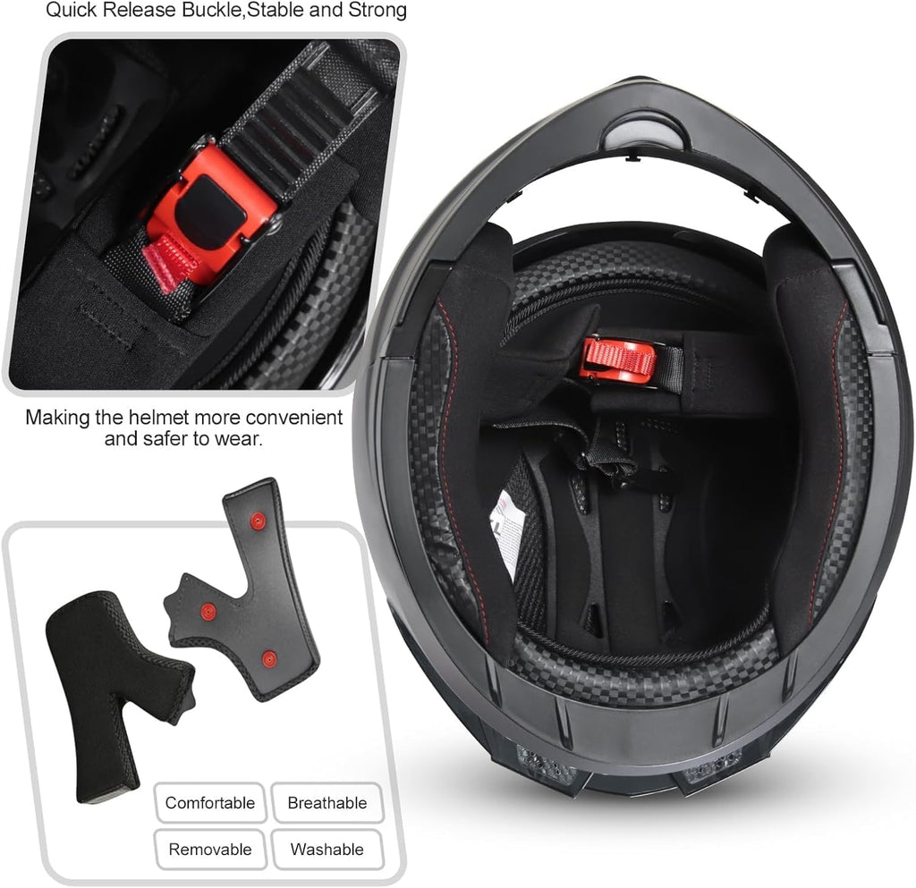 Adult Modular Flip-up Motorcycle Helmets X29979