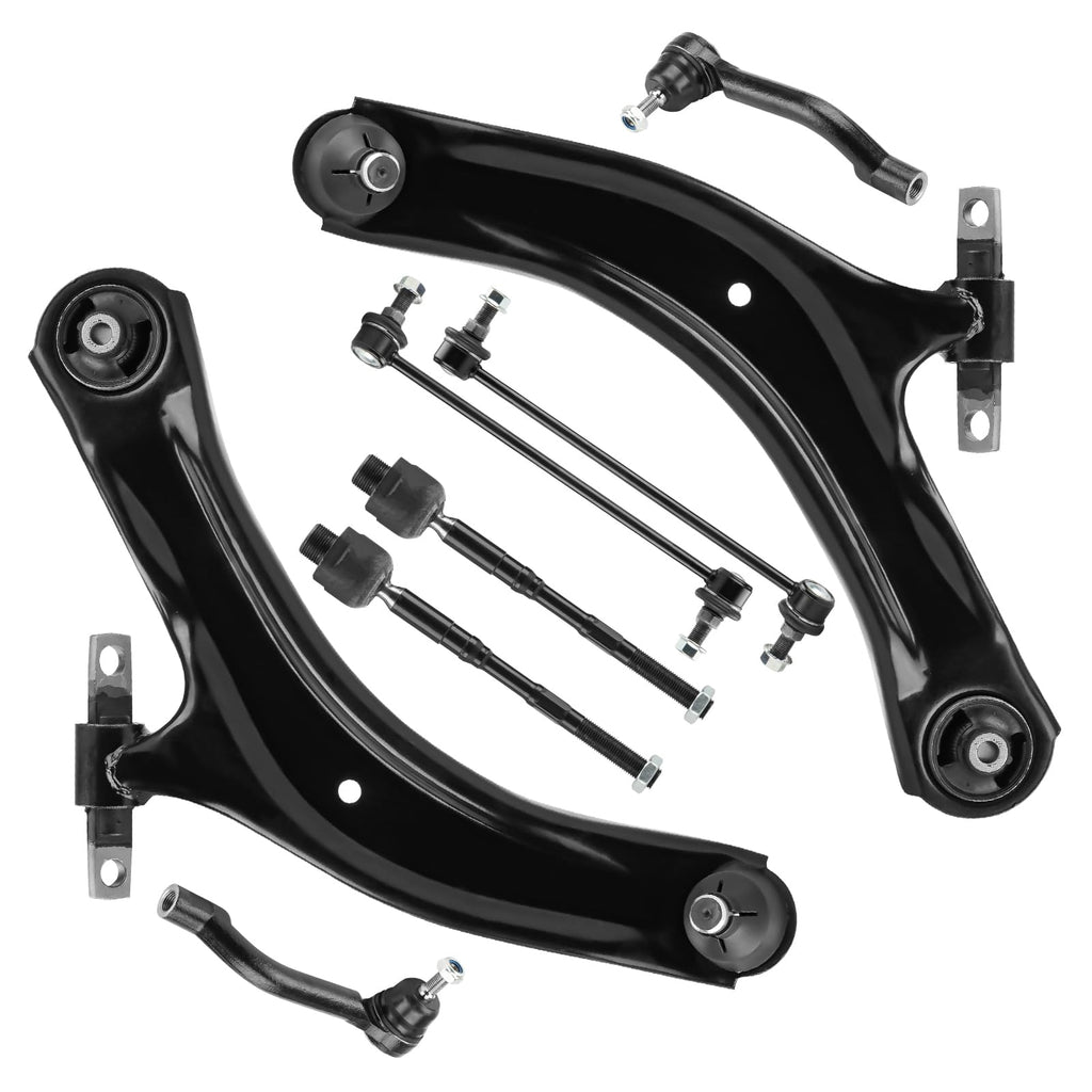 Front Lower Control Arm End Link Sway Bar Tie Rod 8Pcs Suspension Kit H21514