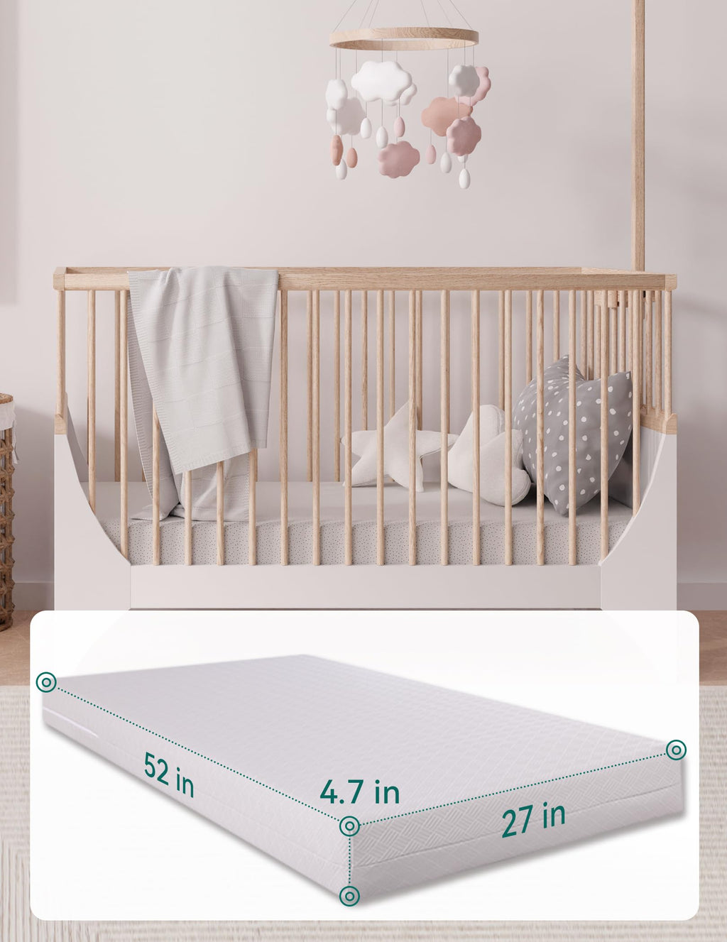 Memory Foam Crib Mattress Y724