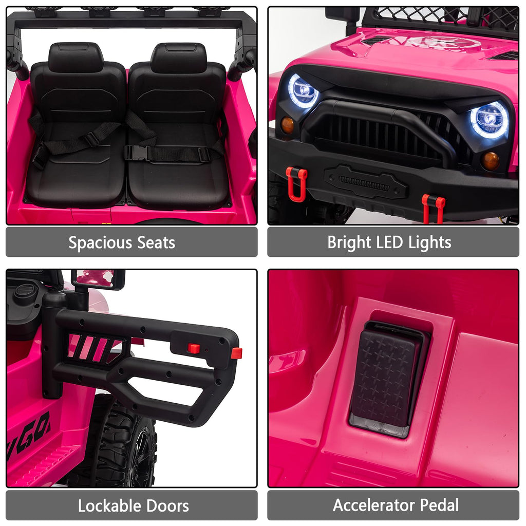 24V 2 Seater 4WD Ride On Truck Q3824