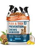 Natural Flea and Tick Chewables for Dogs, 180 Soft Chews E1428
