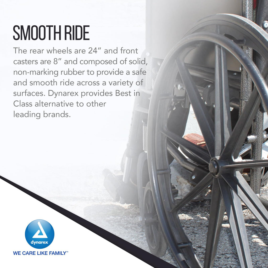Black Nylon Wheelchair with Elevated Leg Rest M33011