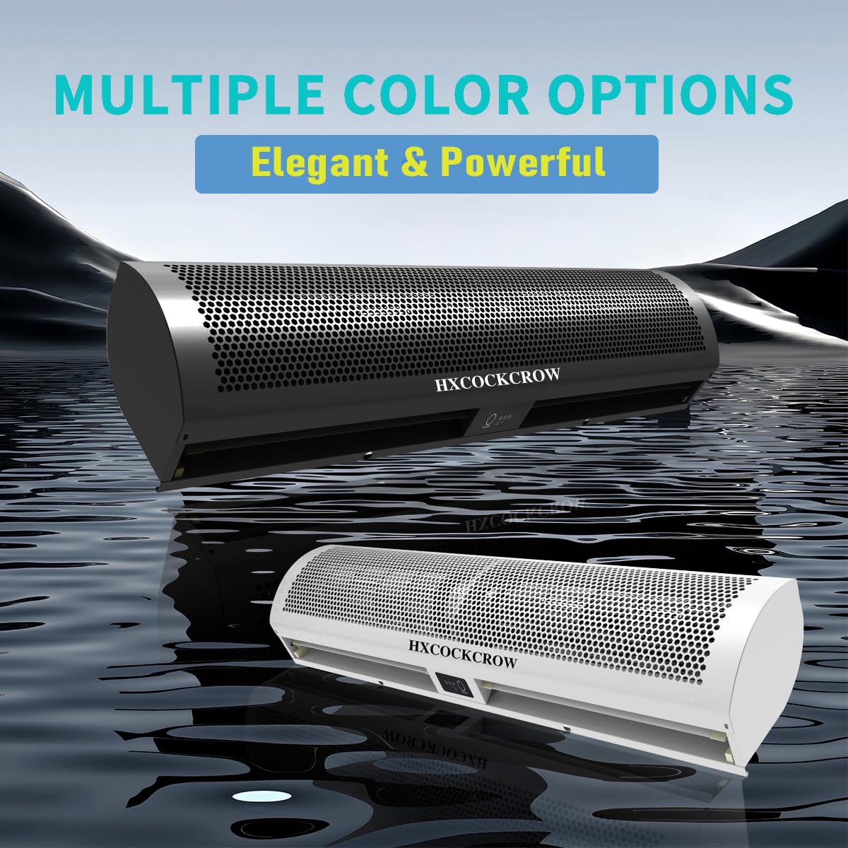 36'' Matte Black 2-Speed Air Curtain U205