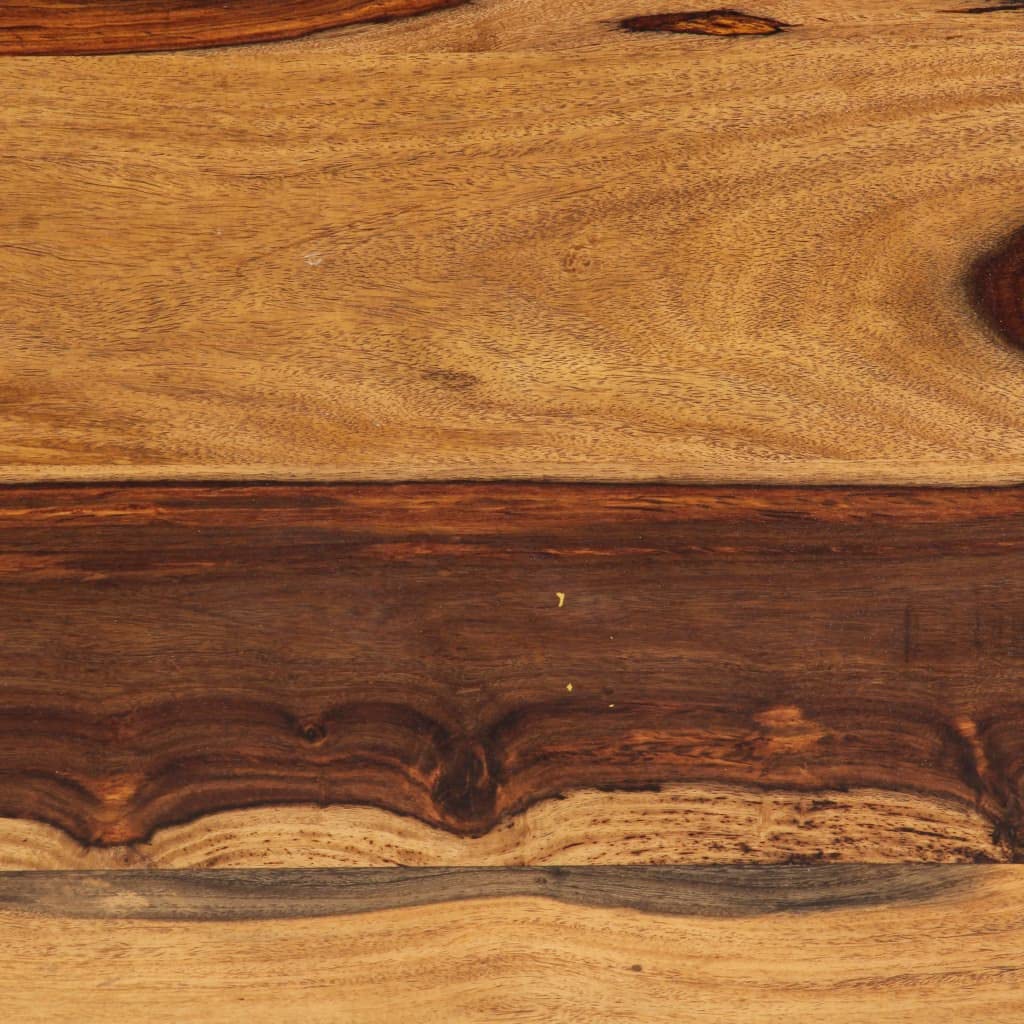 Black Coffee Table 47.2"x23.6"x15.7" Solid Sheesham Wood C566005