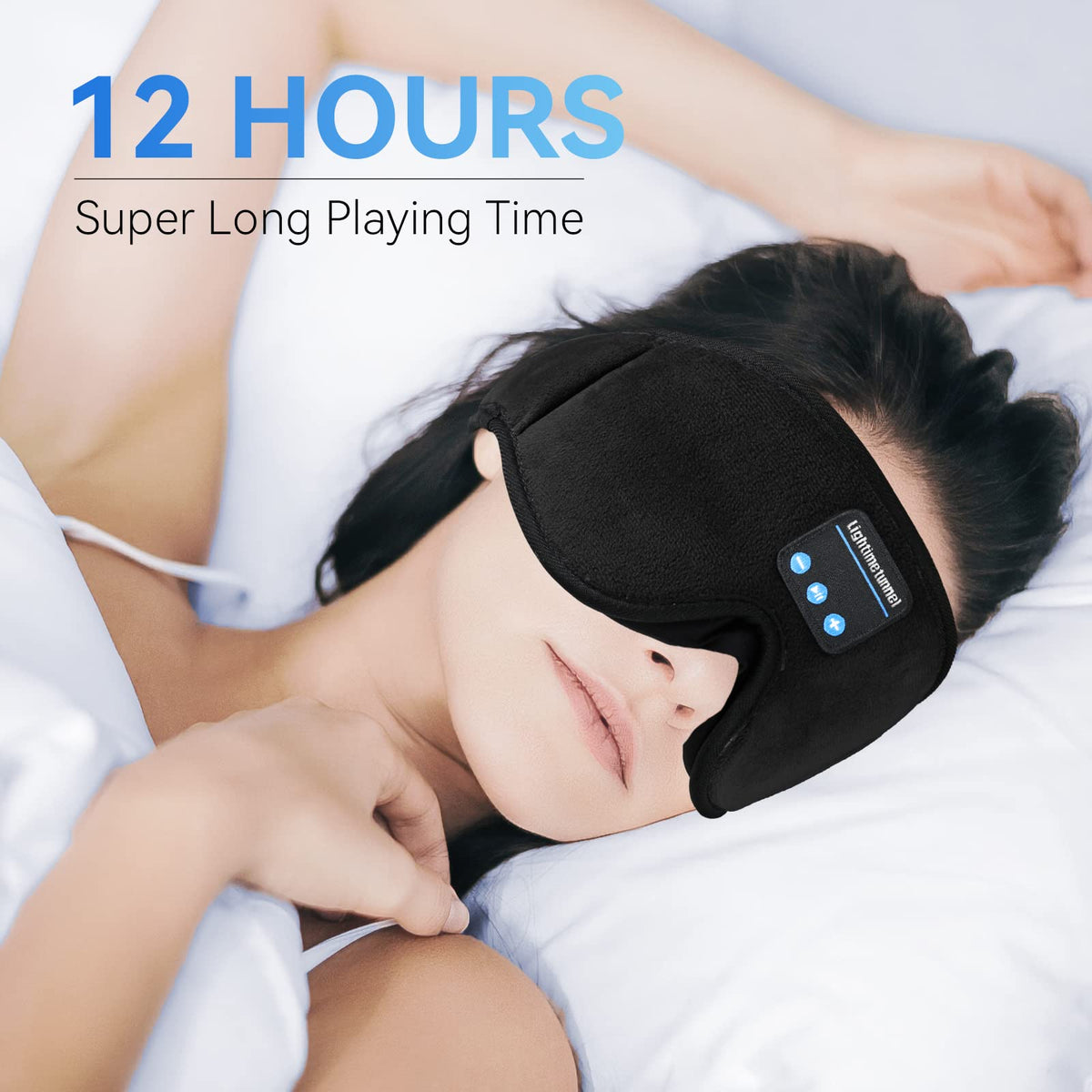 Bluetooth 5.0 Wireless 3D Eye Mask Sleep Headphones I64575
