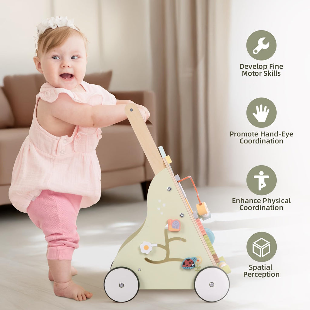 Wooden Baby Walker with Wheels Z15392