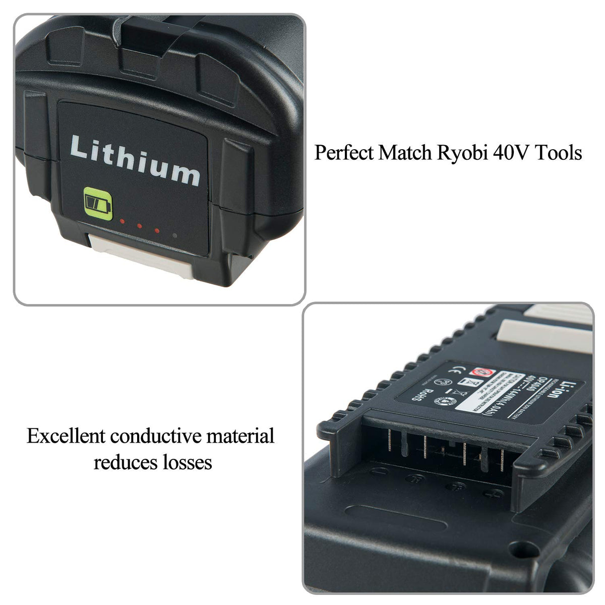 40V 4.0Ah Replacement Battery C4378