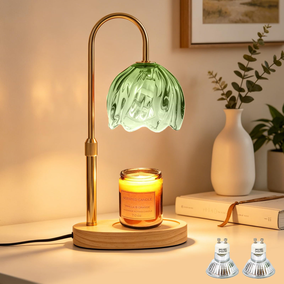 Flower Candle Warmer Lamp with Timer L6121