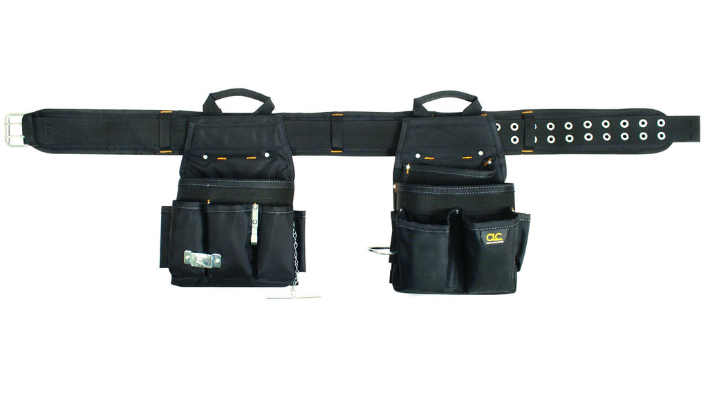 3 Piece 20 Pocket Black Tool Belt M3708