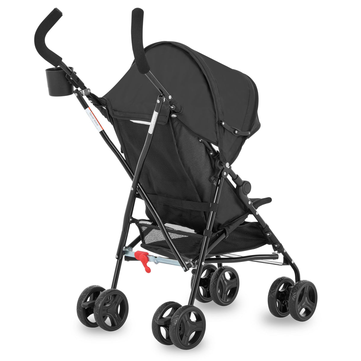 Lightweight Compact Umbrella Stroller with Cup Holder - Black H83782