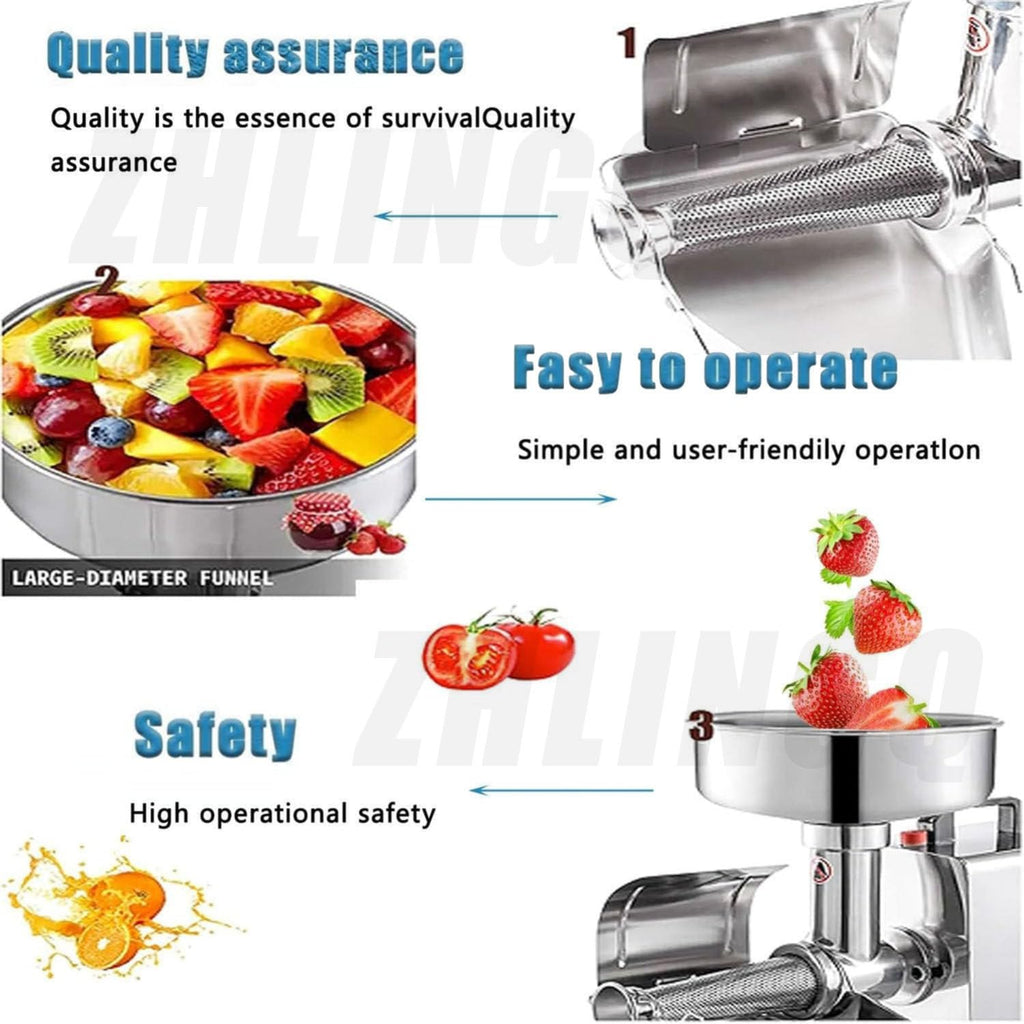450W Electric Tomato Strainer and Press Stainless Steel O45590