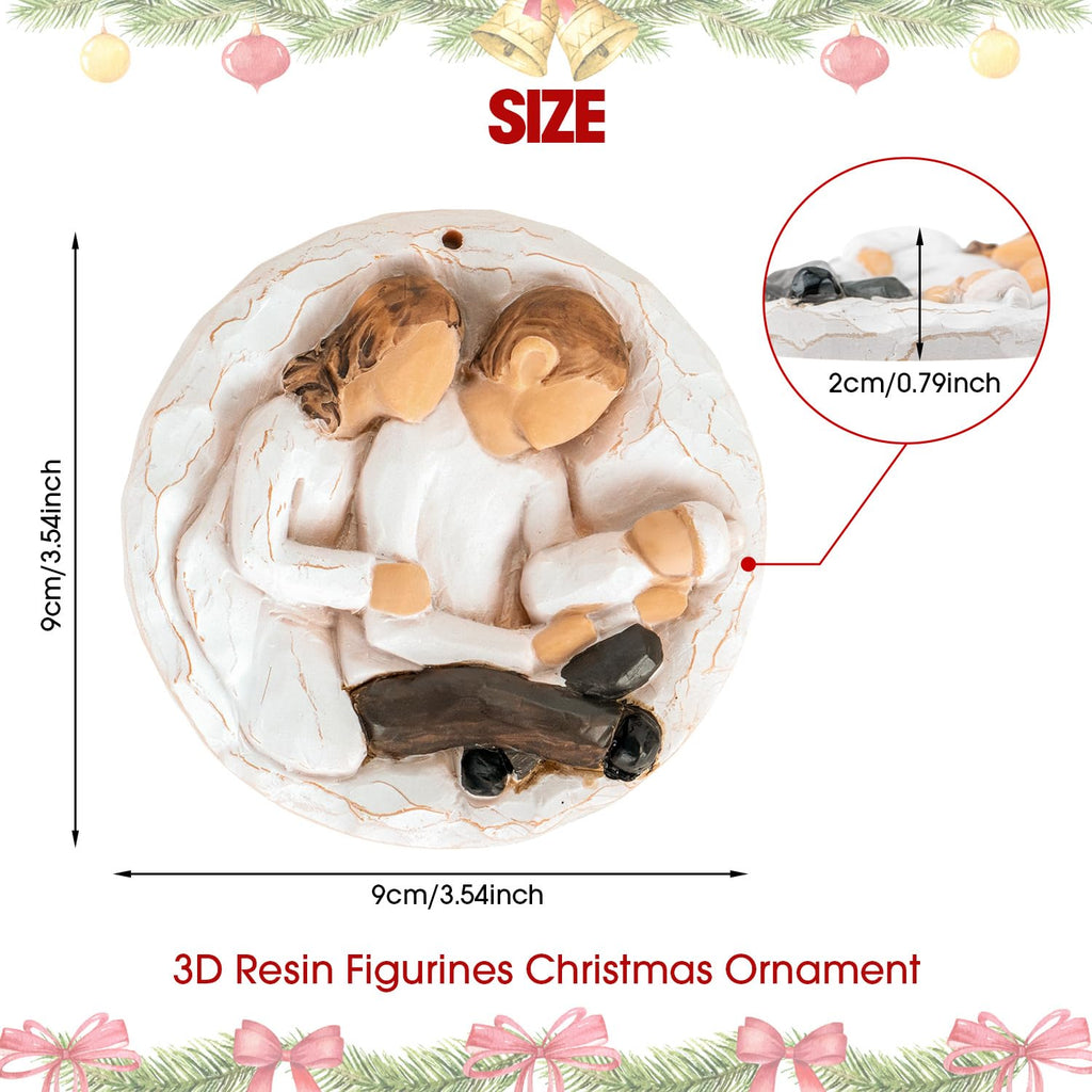 Baby First Christmas Ornament 2026 3D Resin Sculpture I7777
