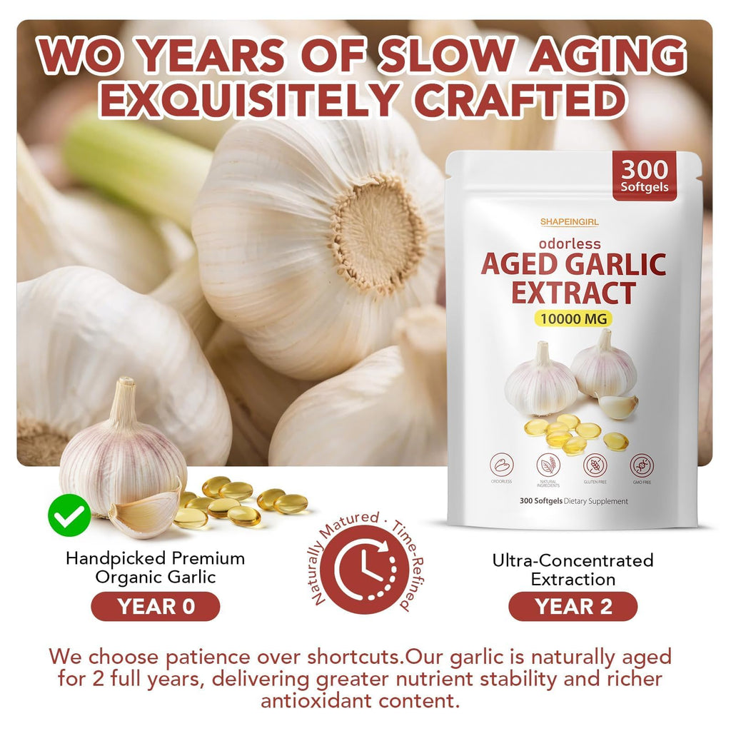 Garlic Extract Supplements, 300 Softgels V282