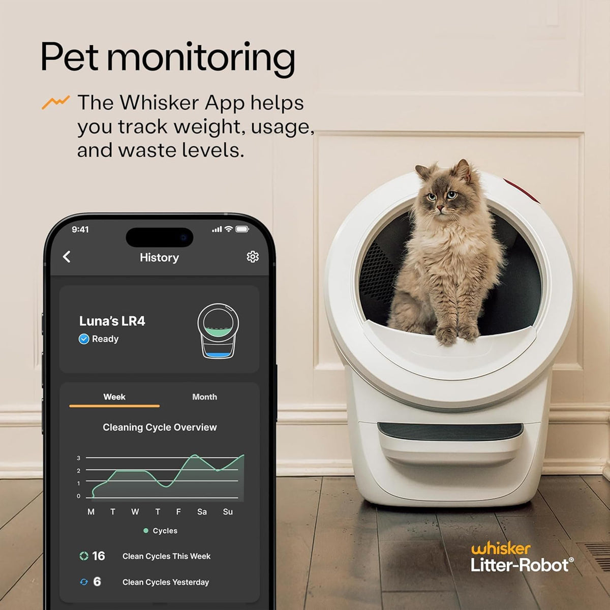 White Automatic Litter Box X45593