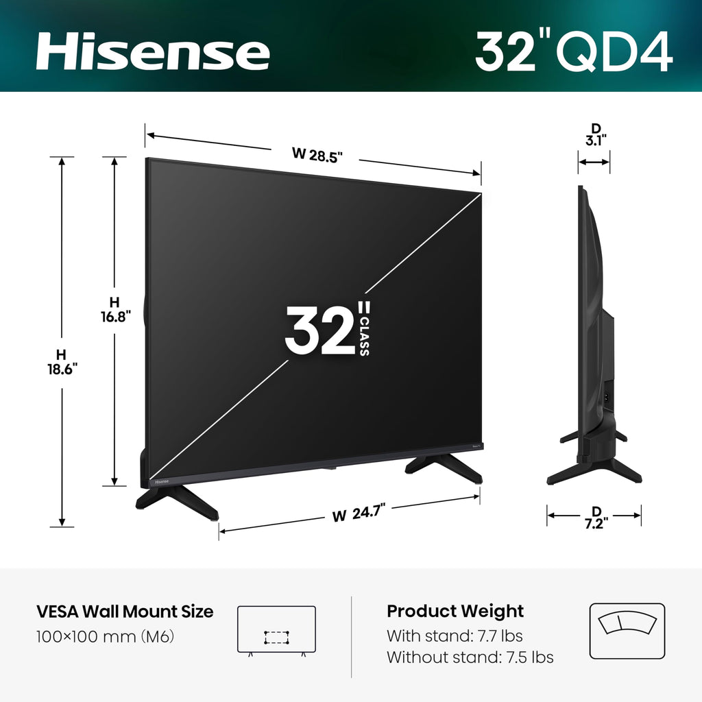 32-Inch Hi-QLED HD Smart Roku TV A551589