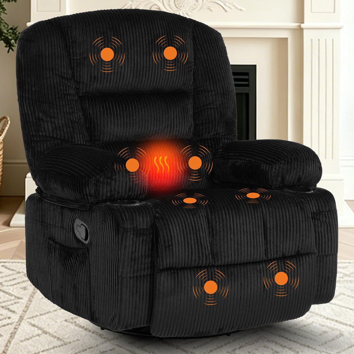 Oversized Swivel Rocker Recliner Chair Z603