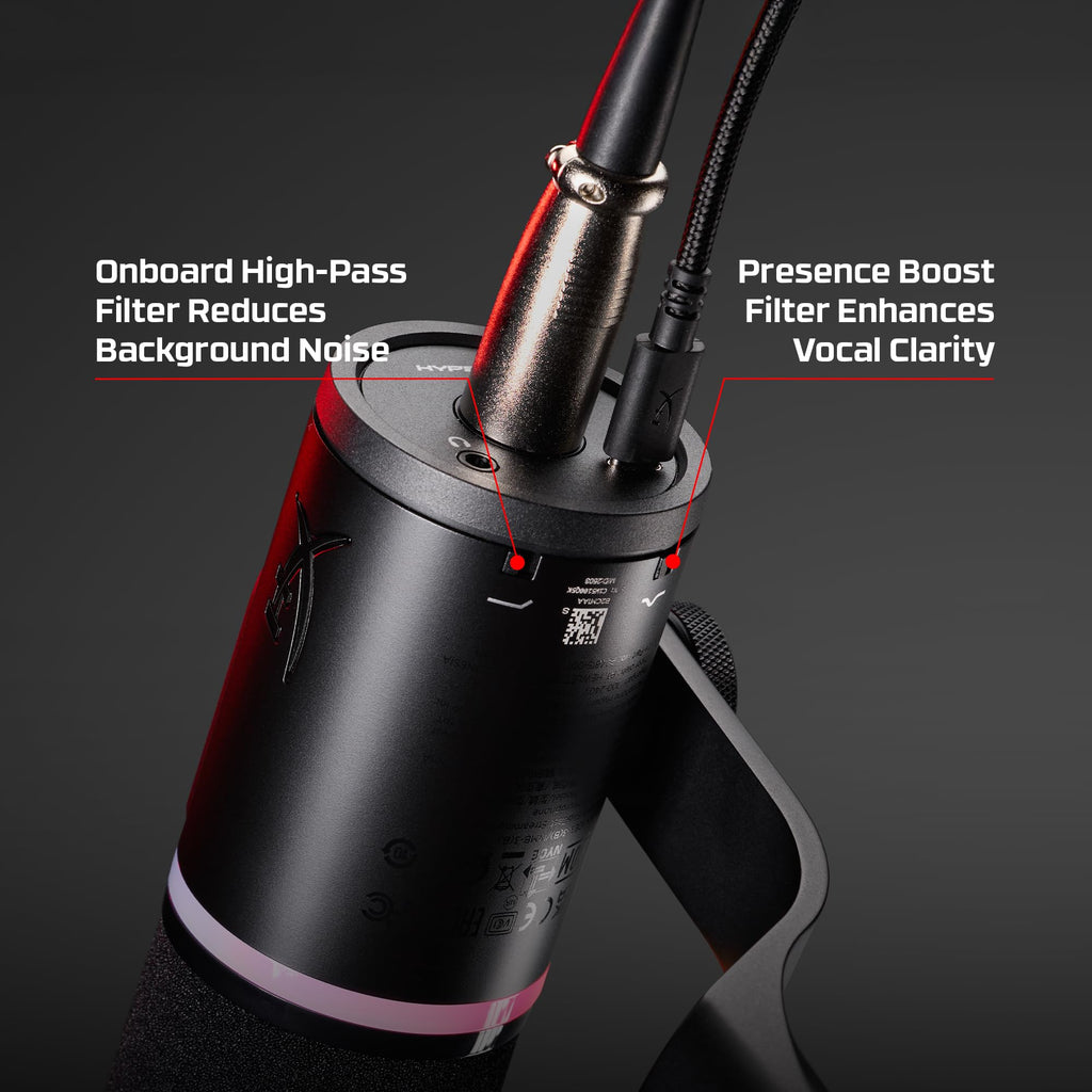 Black XLR USB Dynamic Microphone J779836