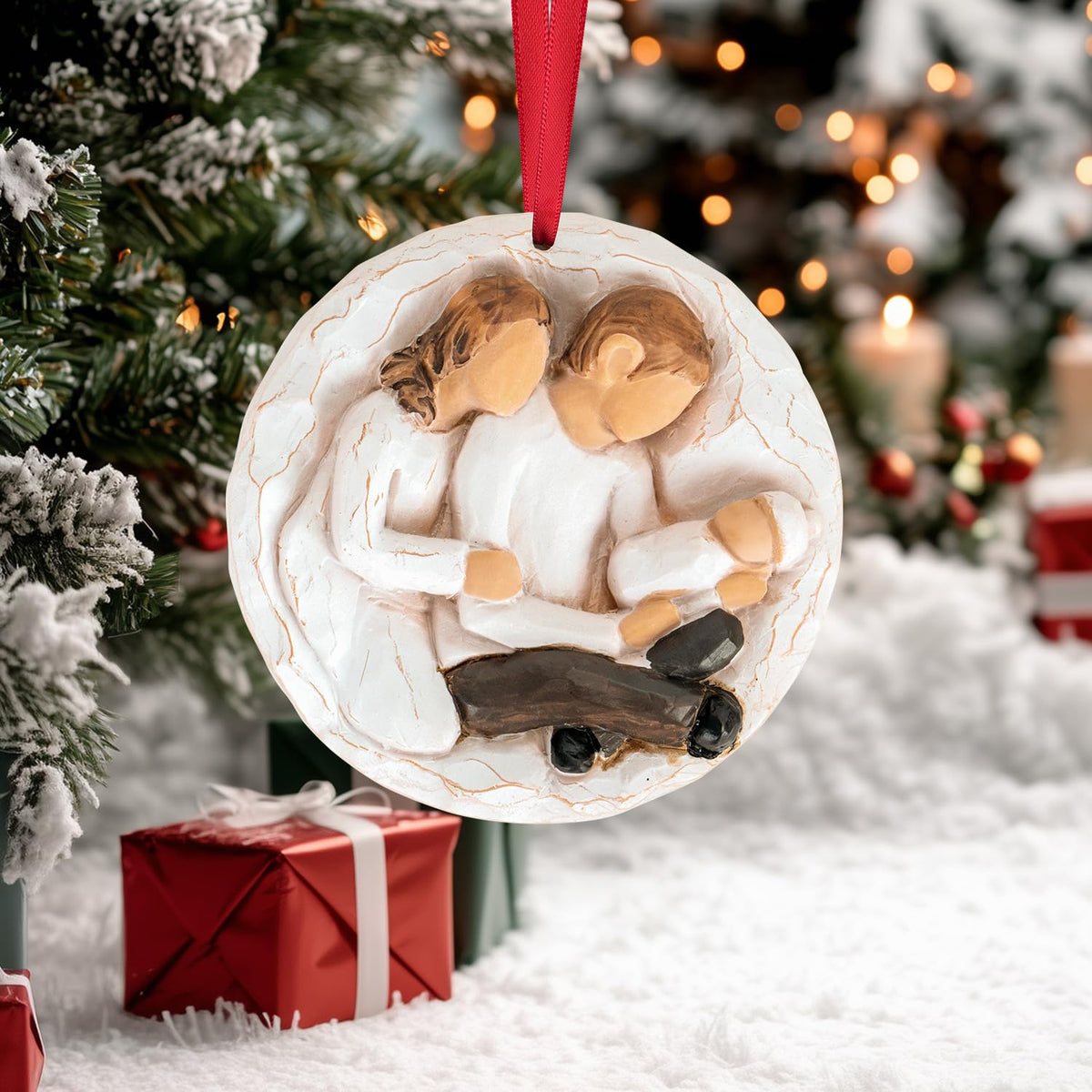 Baby First Christmas Ornament 2026 3D Resin Sculpture I7777