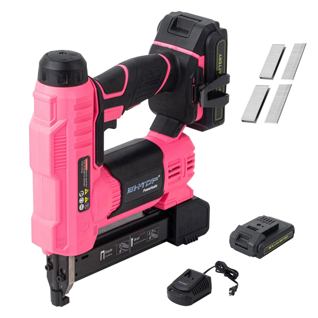 20V Cordless 18 Gauge 2 in 1 Brad Nailer & Stapler Kit V3890