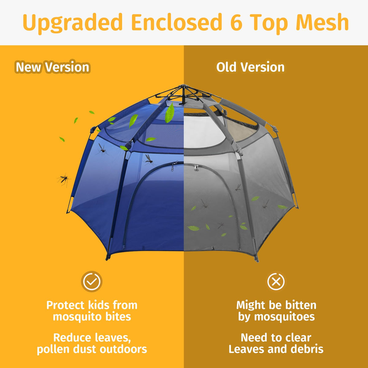 Portable Baby Playpen with Mesh H166471