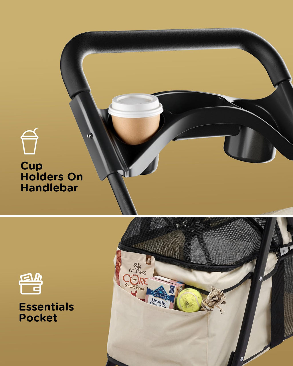 Foldable Pet Stroller B2875