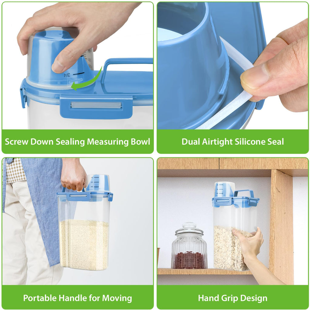 Airtight Rice Storage Container with Measuring Cup Y29157