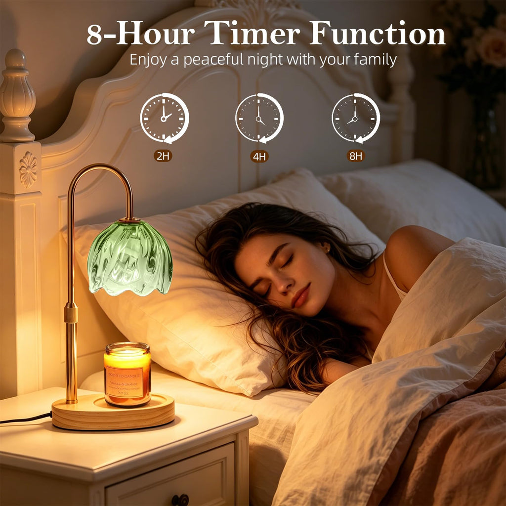 Flower Candle Warmer Lamp with Timer L6121