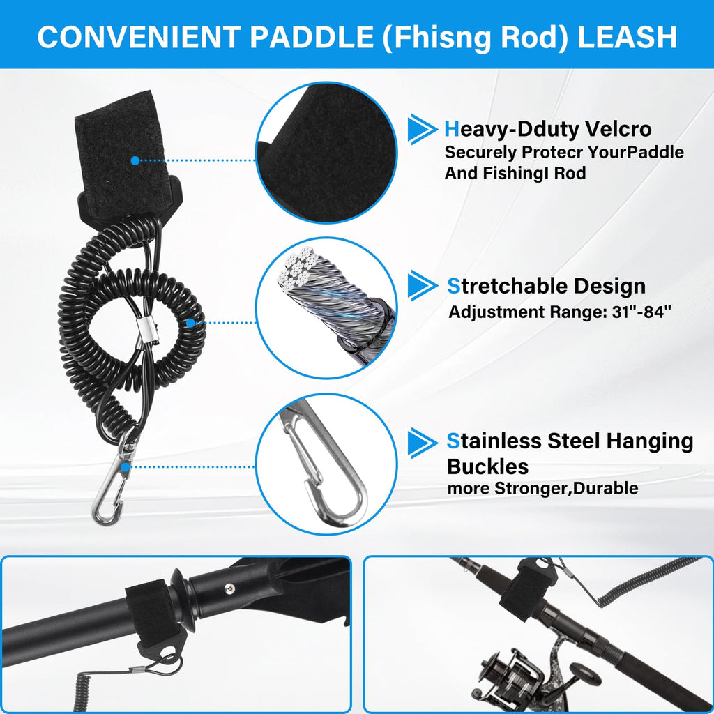 Adjustable Kayak Paddle with Paddle Leash N15699