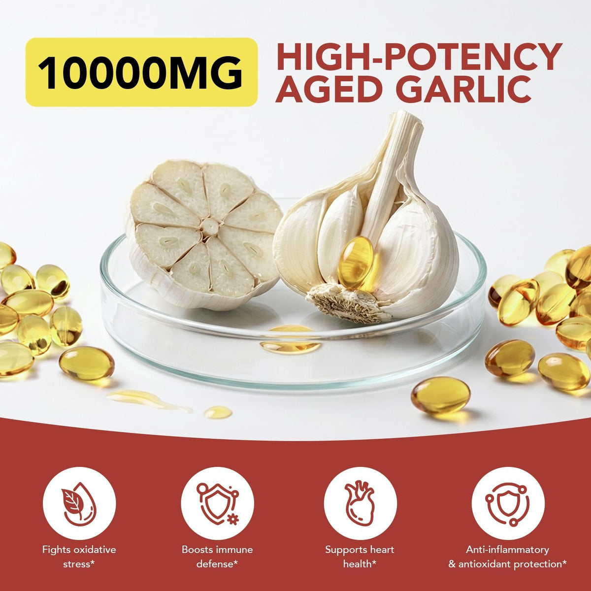 Garlic Extract Supplements, 300 Softgels V282