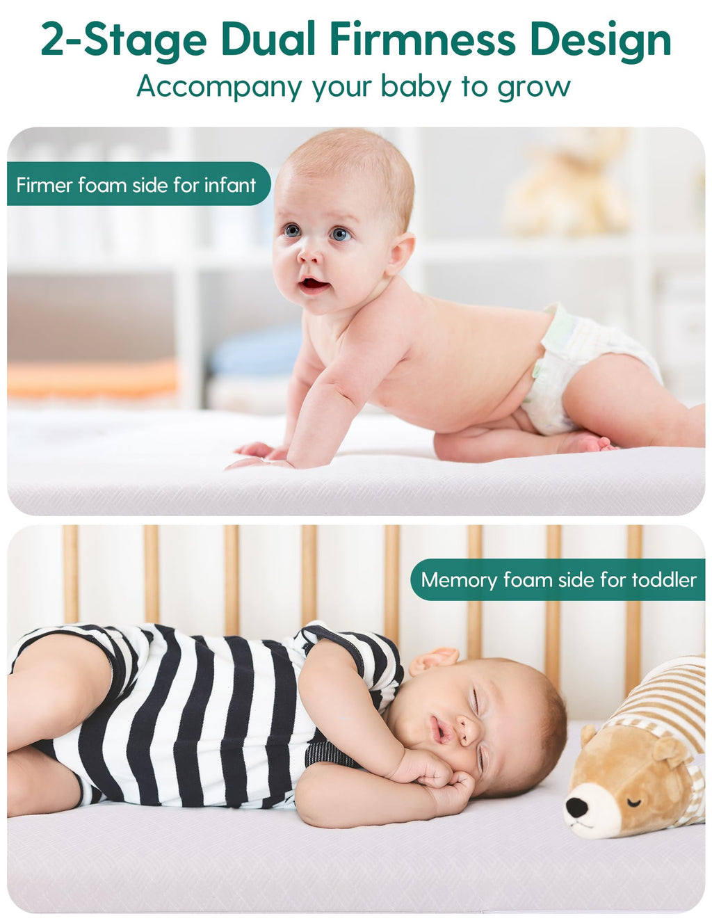 Memory Foam Crib Mattress Y724