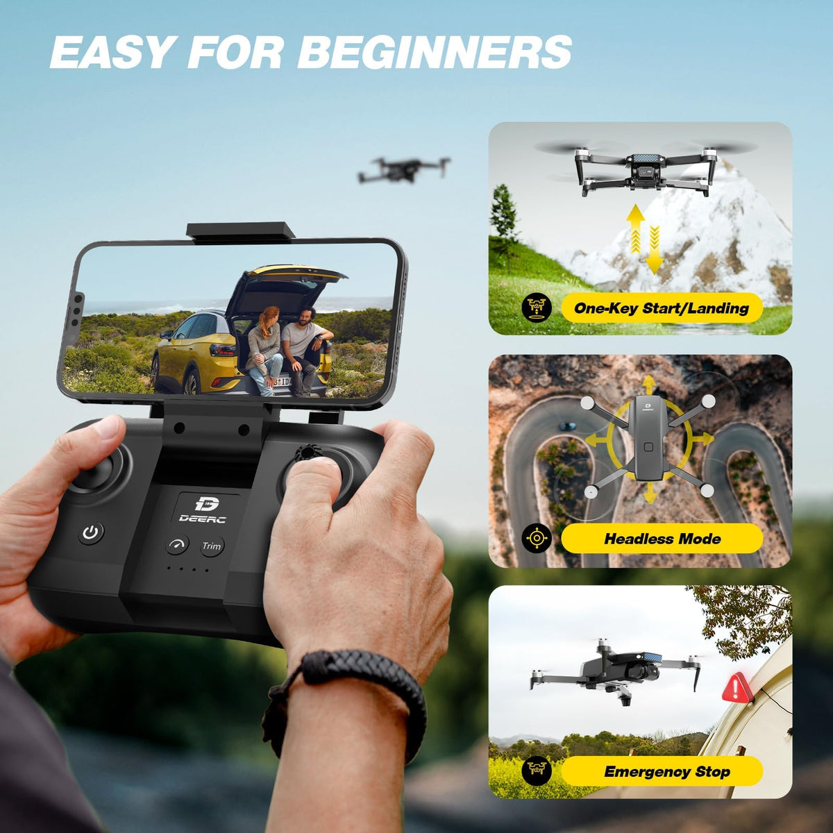 Camera Drone with 2 Batteries X534204