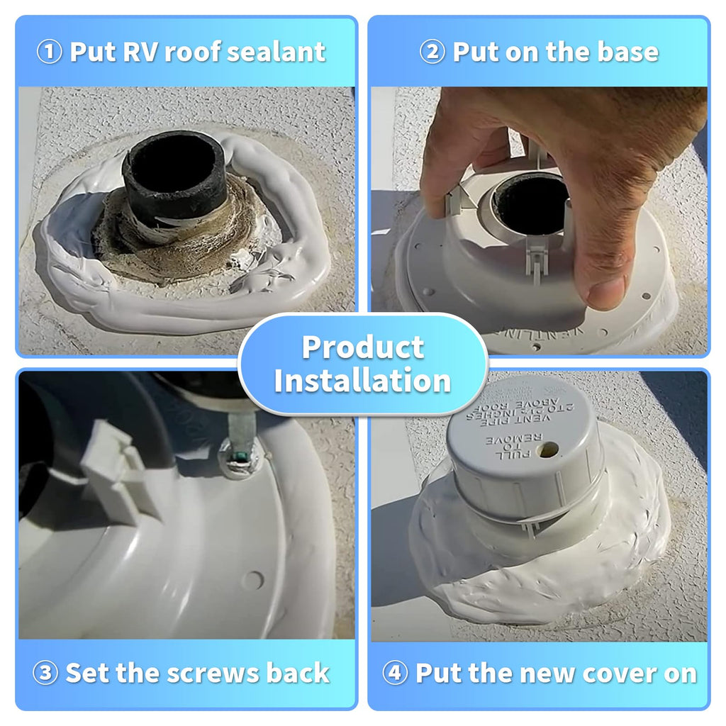RV Plumbing Vent Caps 2 Pack White P643805