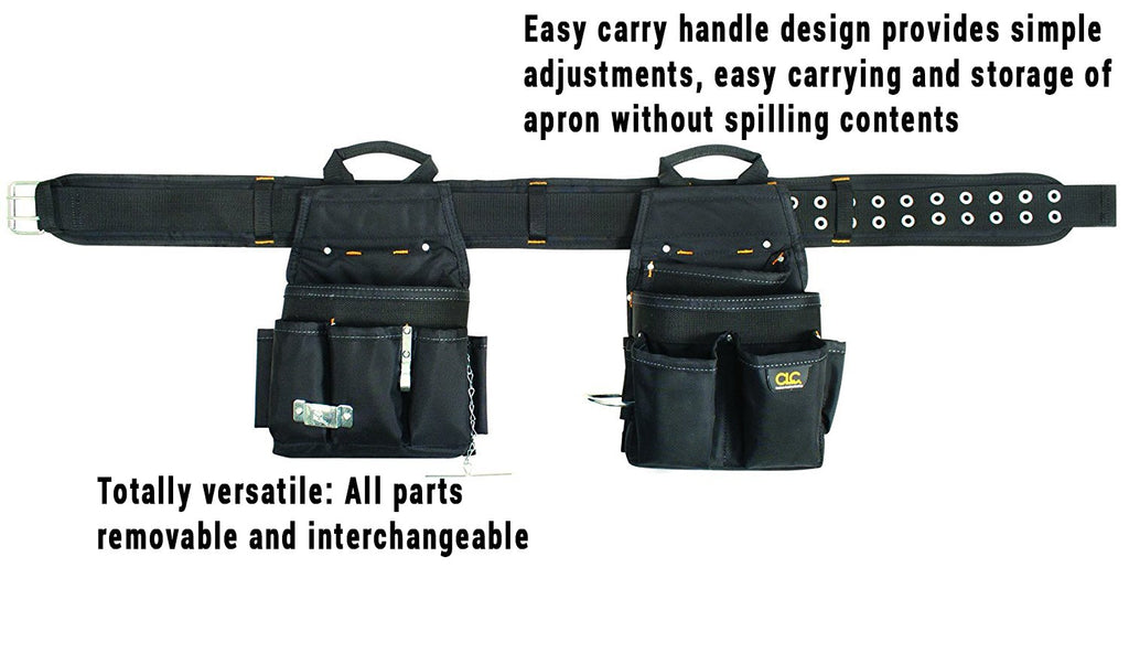 3 Piece 20 Pocket Black Tool Belt M3708