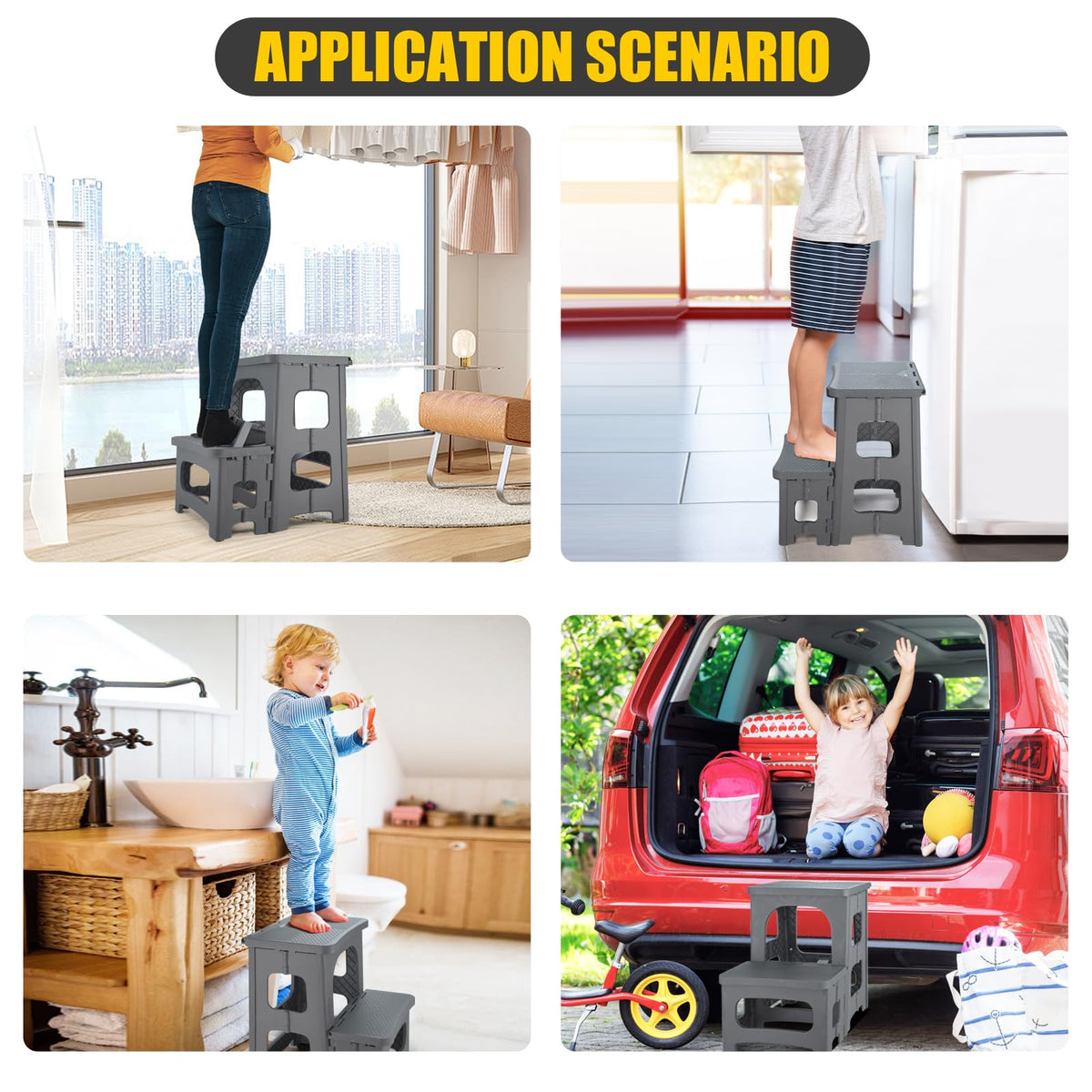 Folding 2-Step Non-Slip Step Stool M630825