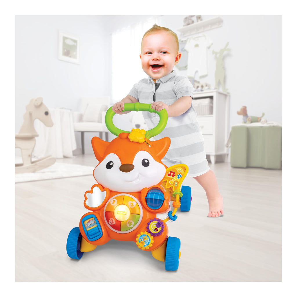 2-in-1 Baby Push Walker & Ride-On with Shape Sorter J508197