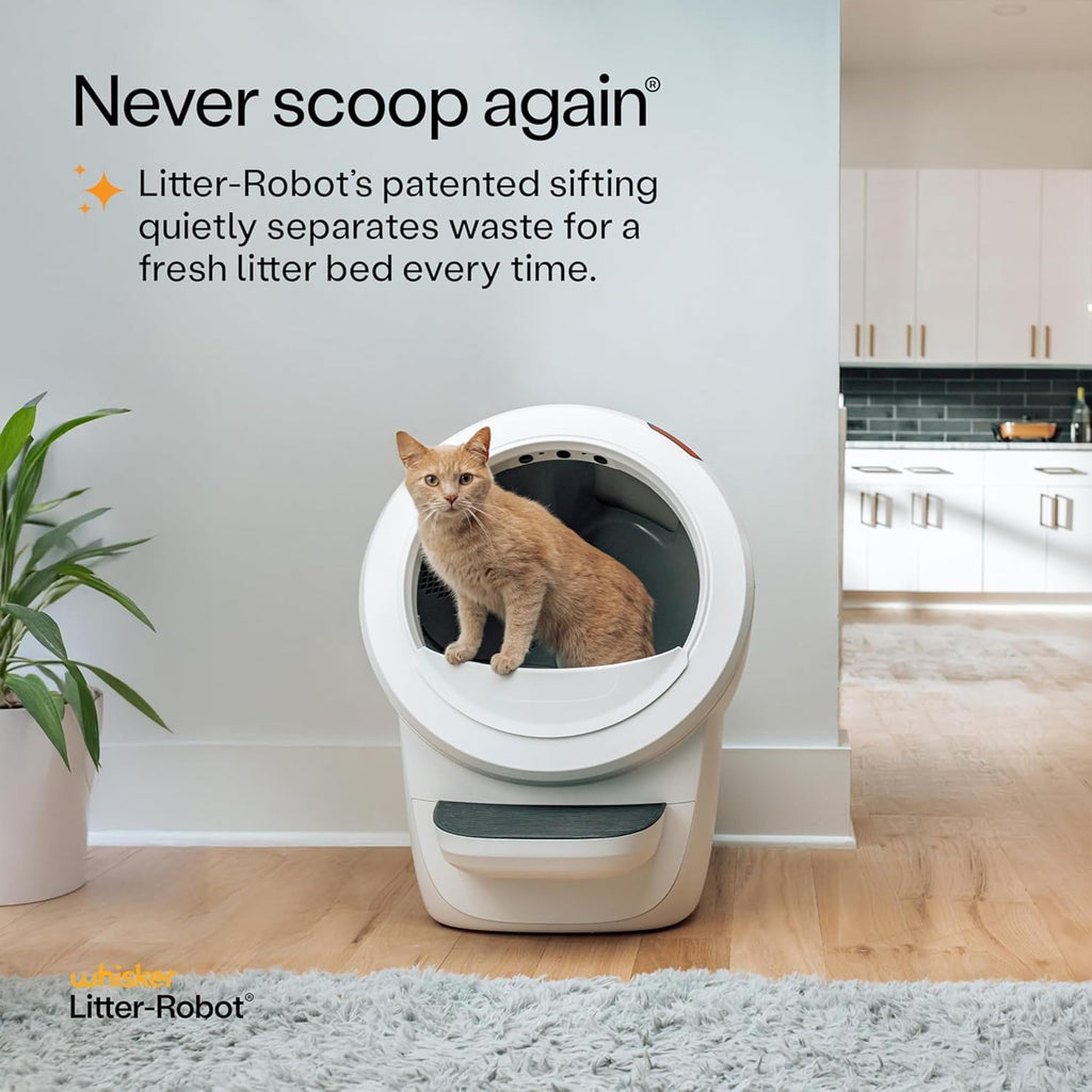 White Automatic Litter Box X45593