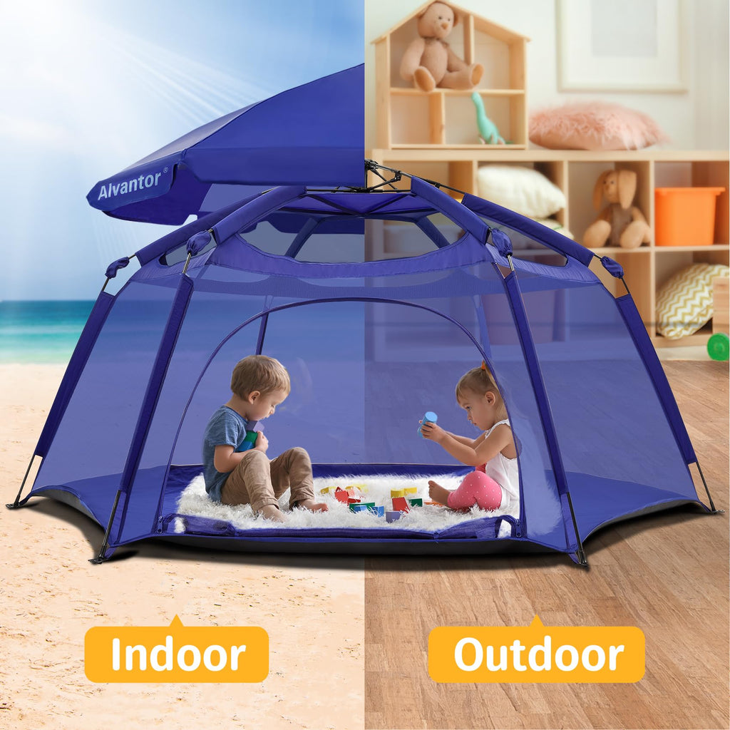 Portable Baby Playpen with Mesh H166471