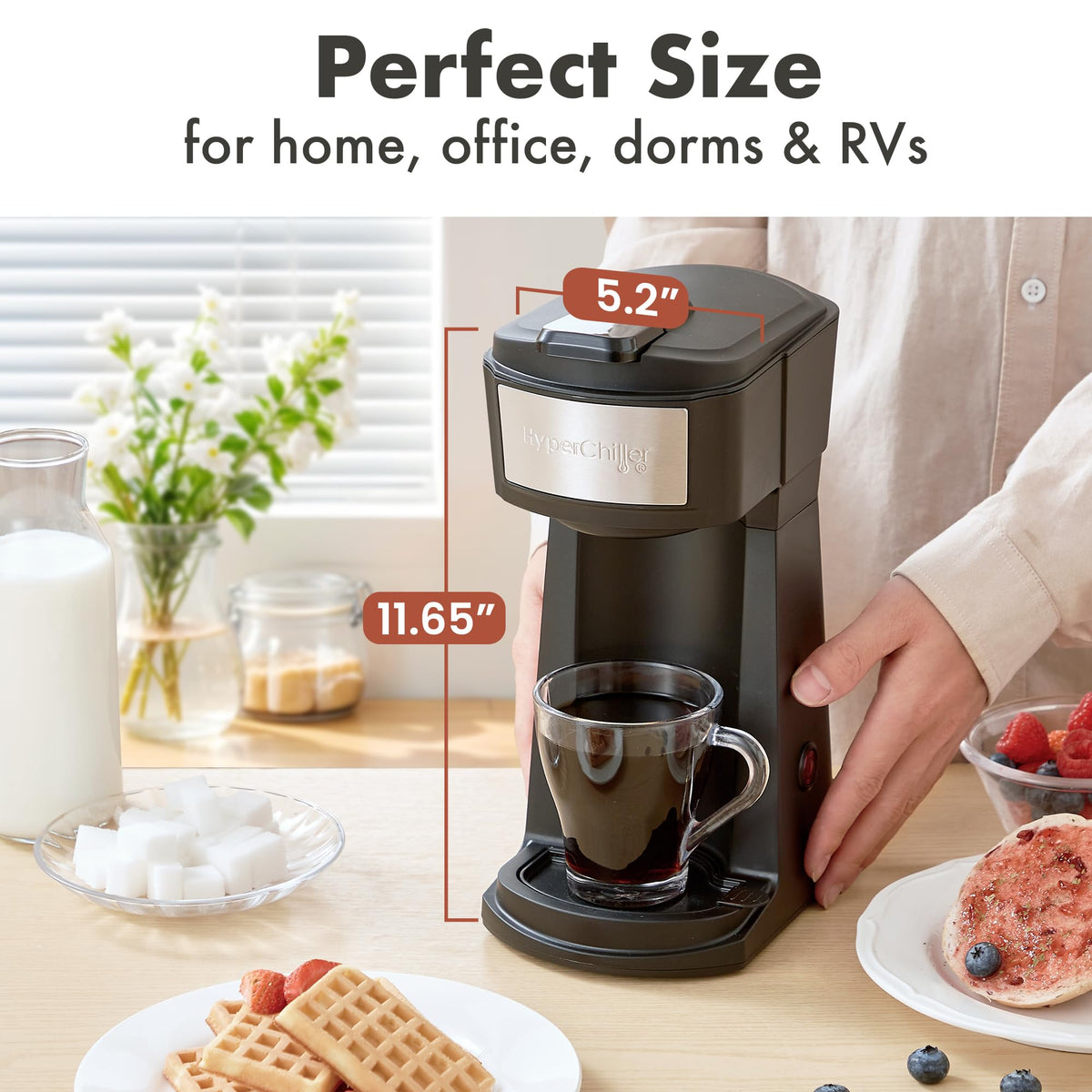 Black Iced Hot Coffee Maker A82631