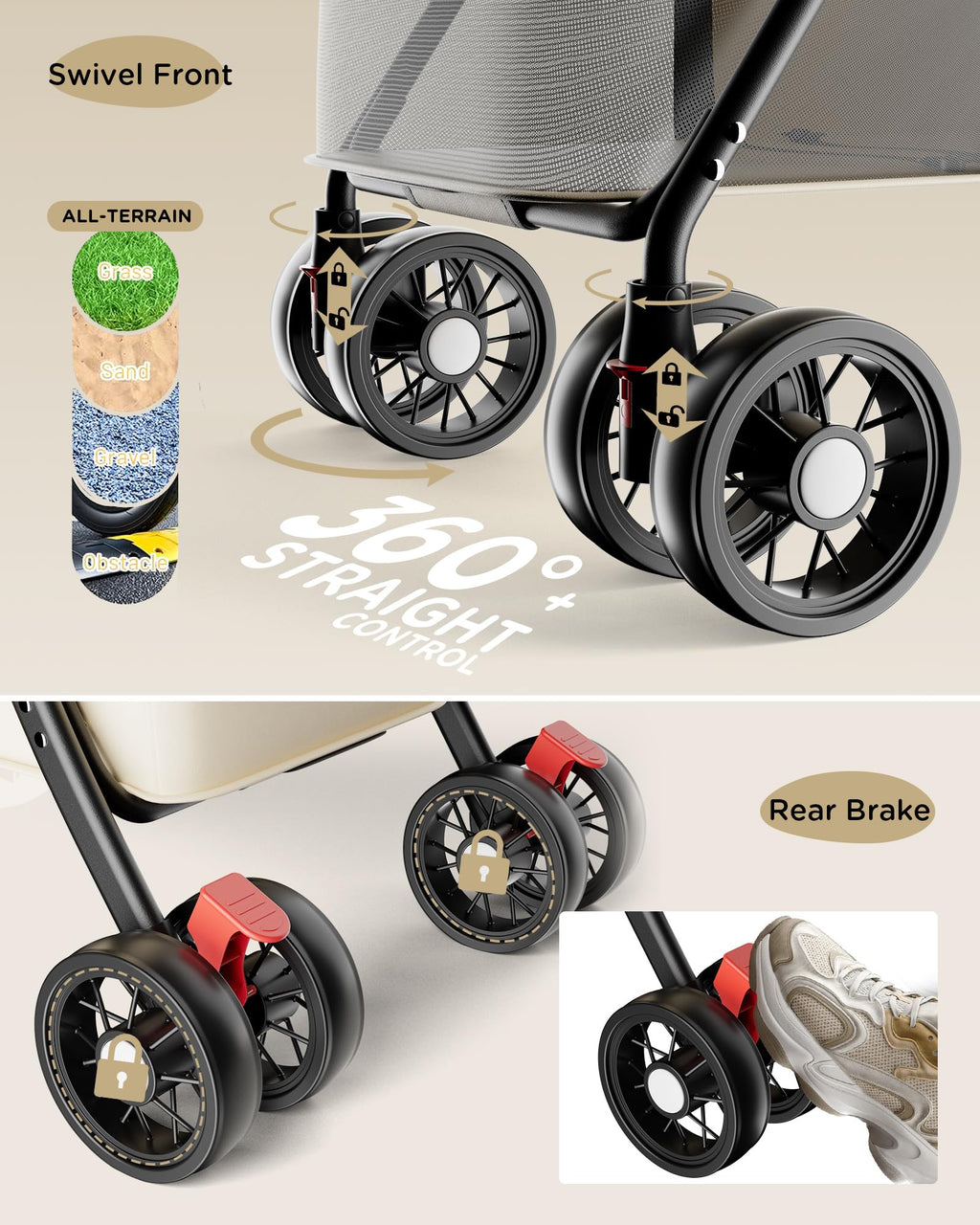 Foldable Pet Stroller B2875
