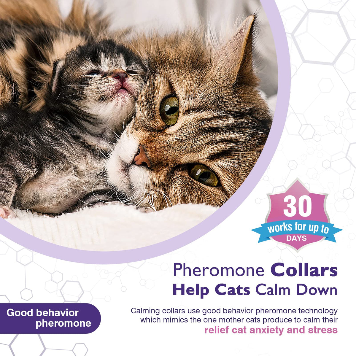 3 Pack Adjustable Calming Collars I501924