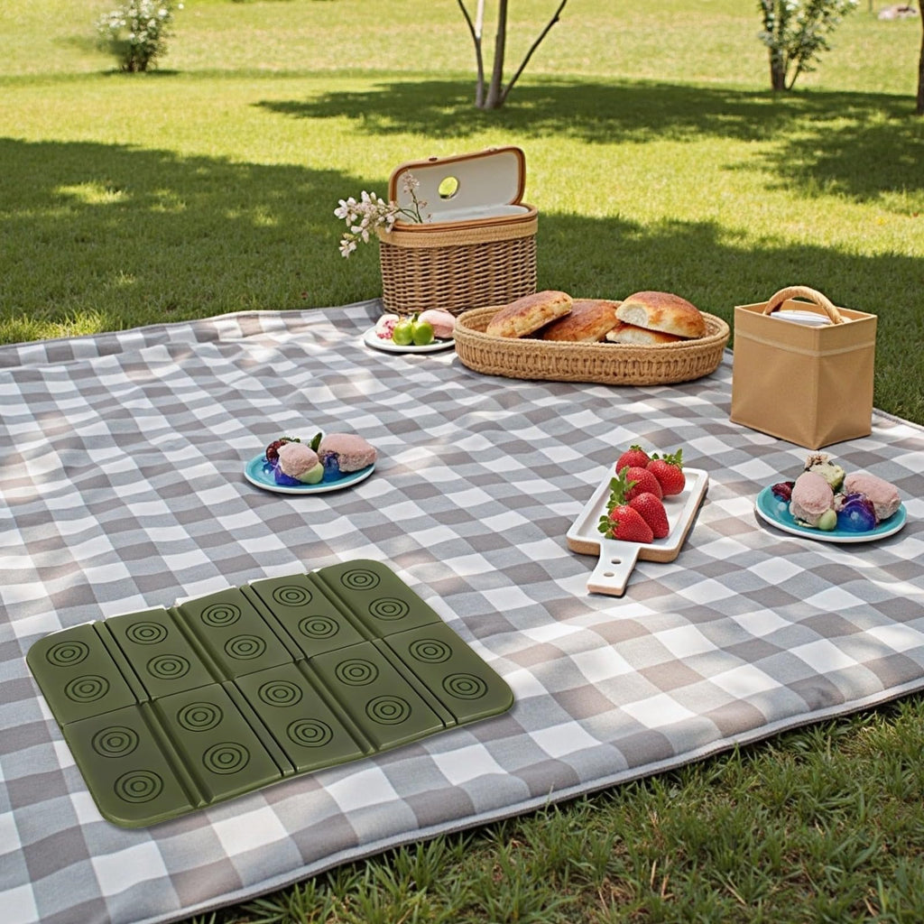 2 Pcs Waterproof Foam Camping Mat and Seat Cushion X660430