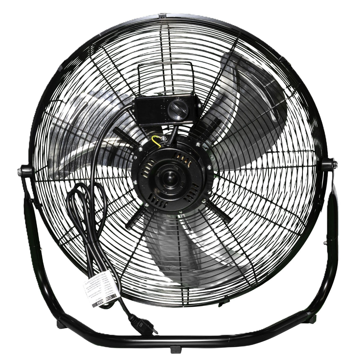 20 Inch 3 Speed Black High Velocity Fan U457