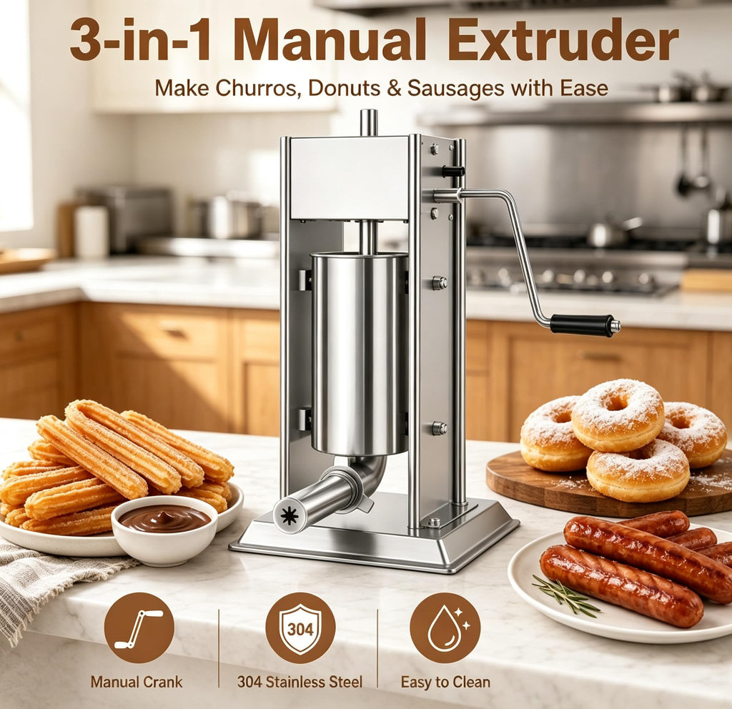 3-in-1 Manual Sausage Stuffer 15LB Y601