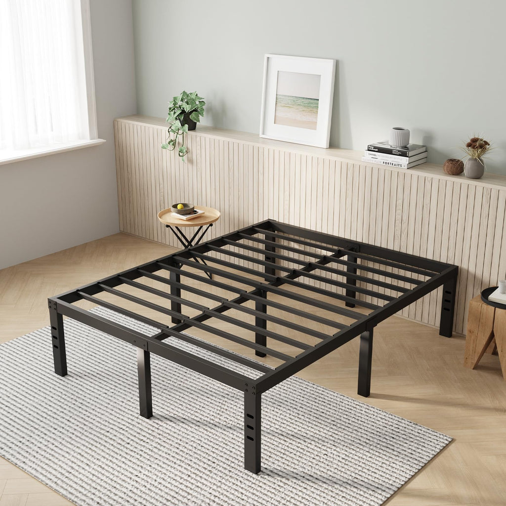 Queen Size 14 Inch Metal Platform Bed Frame P761