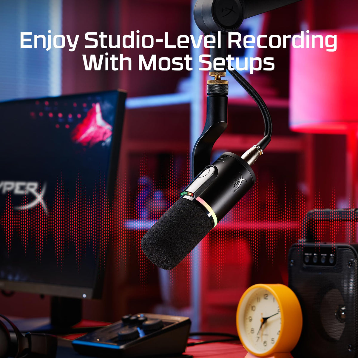 Black XLR USB Dynamic Microphone J779836