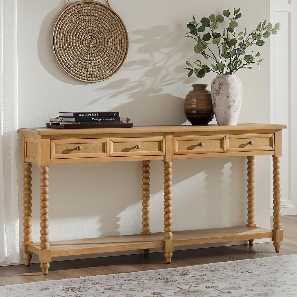 2-Drawer Oak Console Table G15318