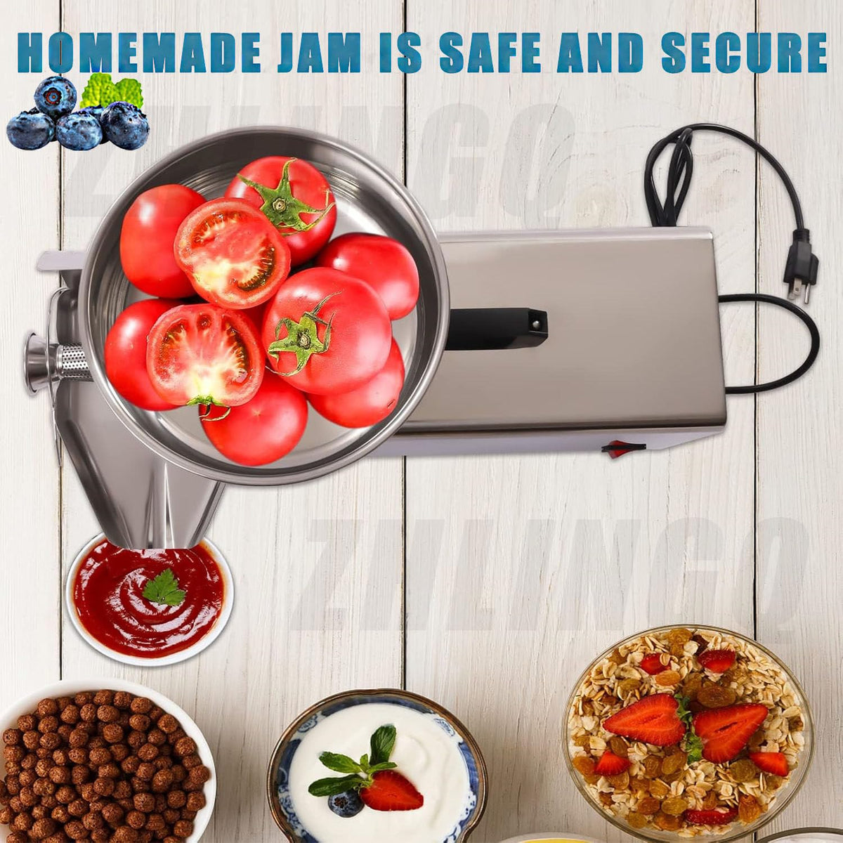 450W Electric Tomato Strainer and Press Stainless Steel O45590