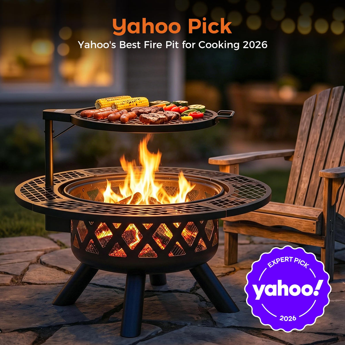 32 Inch Wood Burning Fire Pit O778072