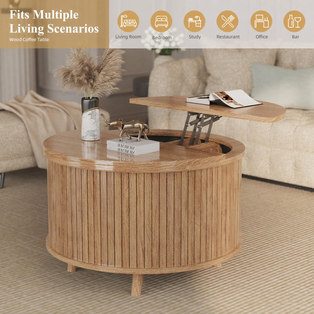 Lift Top Coffee Table with Storage P5927